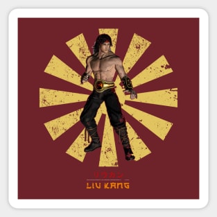 Liu Kang Retro Japanese Mortal Komba Sticker